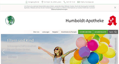 Desktop Screenshot of humboldt-apotheke.com